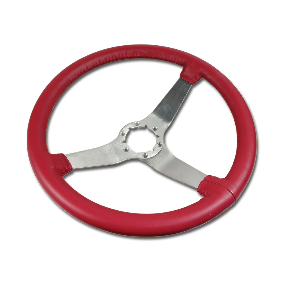 C3 1978 Corvette Reproduction Steering Wheel - Leather w/Satin Spokes