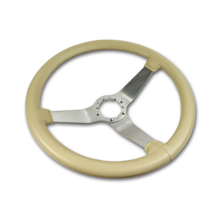 C3 1978 Corvette Reproduction Steering Wheel - Leather w/Satin Spokes