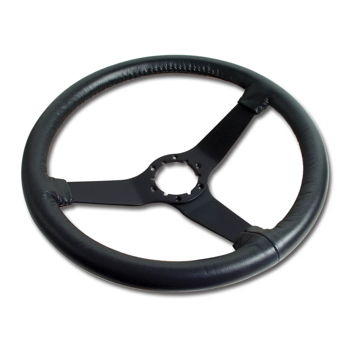 C3 1980 Corvette Reproduction Steering Wheel - Leather W/Black Spokes
