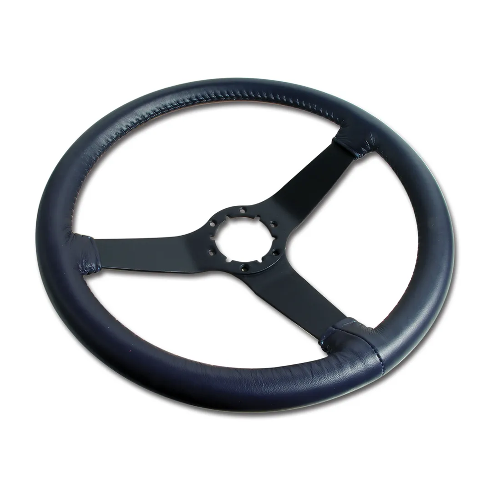 C3 1981 Corvette Reproduction Steering Wheel - Leather W/Black Spokes
