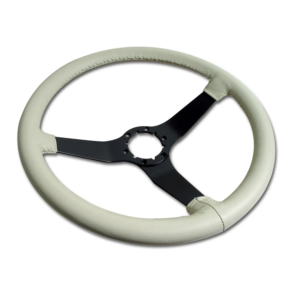 C3 1980 Corvette Reproduction Steering Wheel - Leather W/Black Spokes