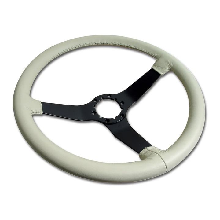 C3 1980 Corvette Reproduction Steering Wheel - Leather W/Black Spokes