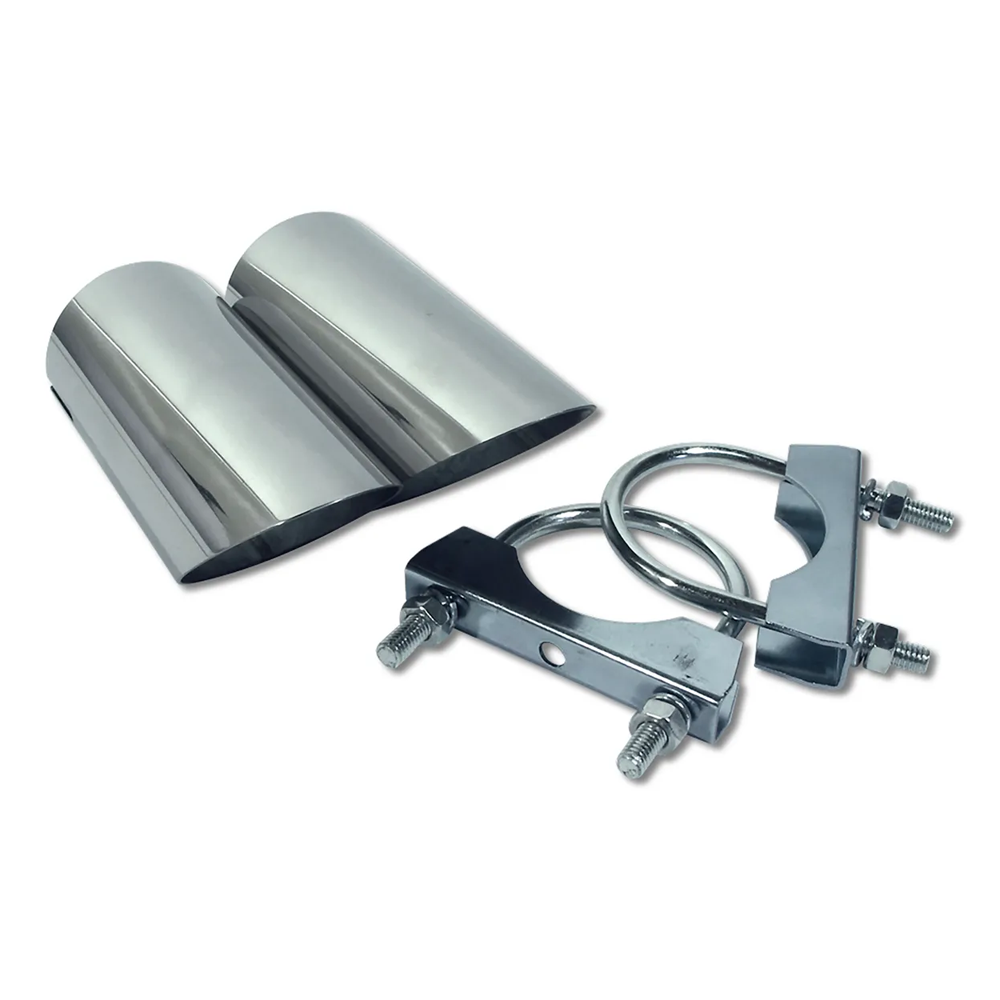 C3 1974-1982 Corvette Exhaust Extensions - Straight W/Angled End