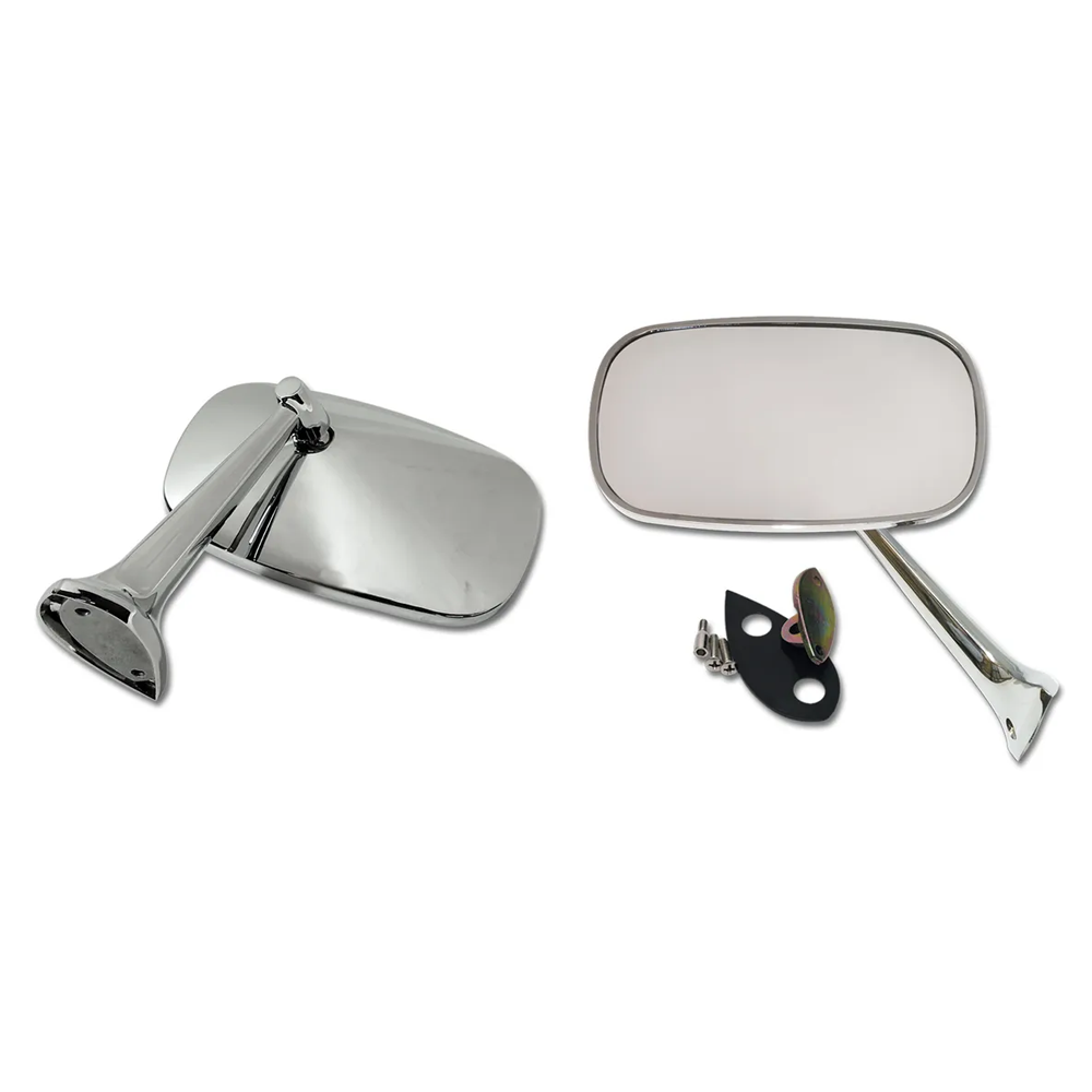 1975-1979 Corvette C3 Outside Mirrors W/Mounting Kits