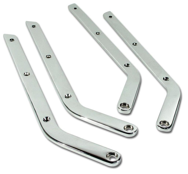C2 1963-1966 Corvette Seat Side Chrome - 4 Piece Set