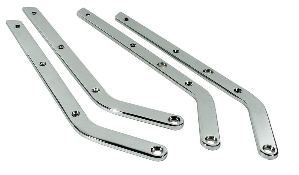 C2 1967 Corvette Seat Side Chrome - 4 Piece Set