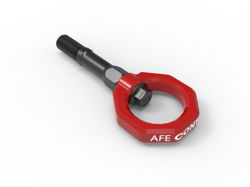 aFe Control Rear Tow Hook for Chevrolet C8 Corvette (2020-2024) - Red