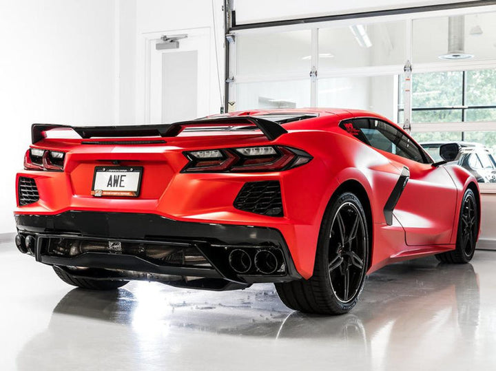 AWE Tuning 2020-2025 Chevrolet Corvette C8 Track Edition Exhaust with Diamond Black Tips
