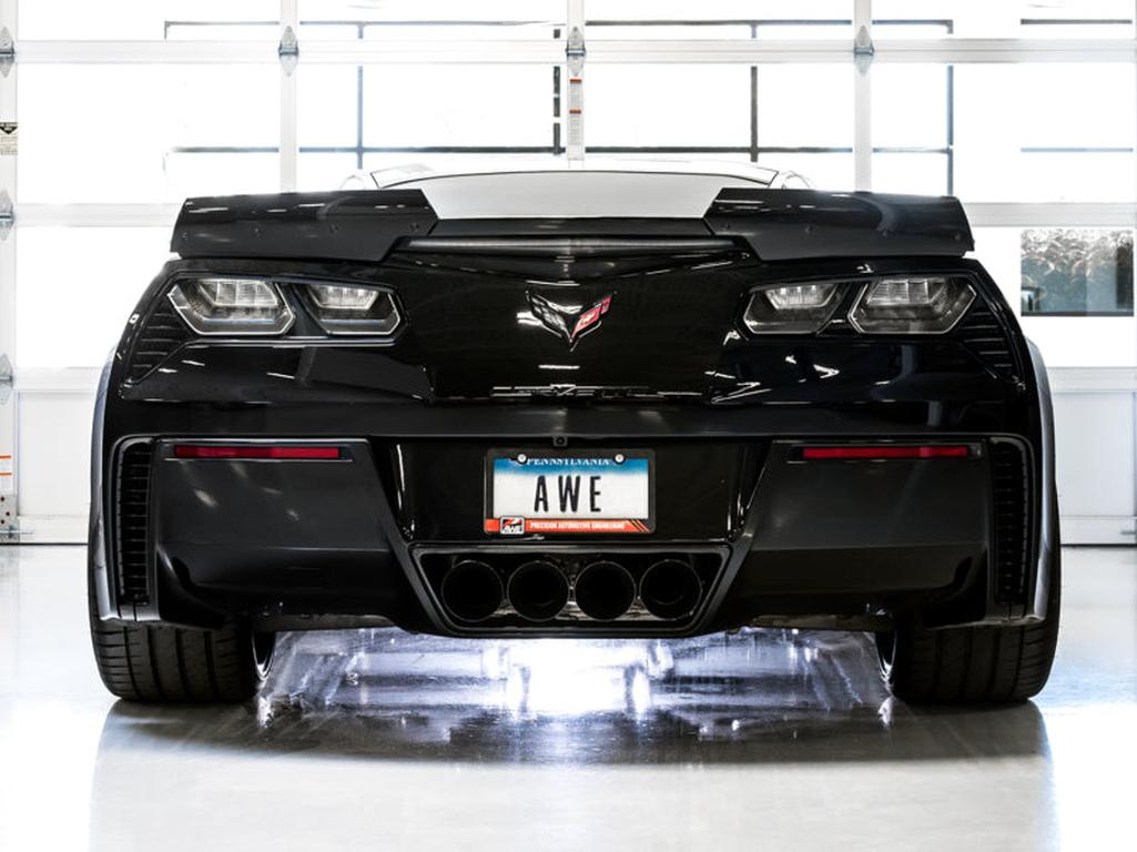 AWE Tuning 14-19 Chevy Corvette C7 Z06/ZR1 Track Edition Axle-Back Exhaust with Diamond Black Tips