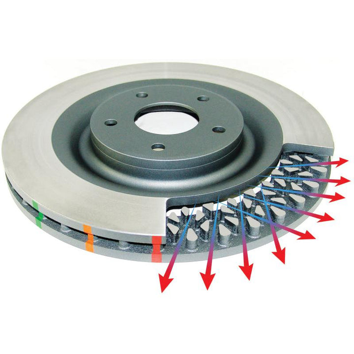 Corvette C6 w/Z51 pkg DBA Front Slotted 4000 Series Rotor 2005-2013