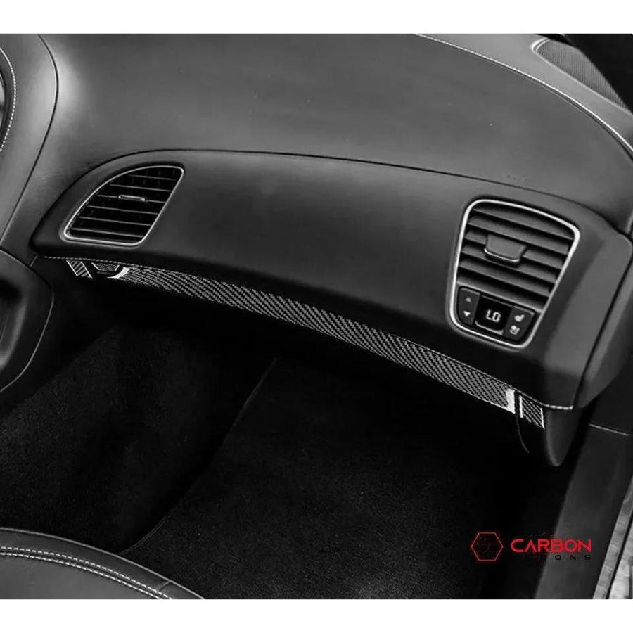 C7 Corvette 2014-2019 Carbon Fiber Glove Box Trim Overlay