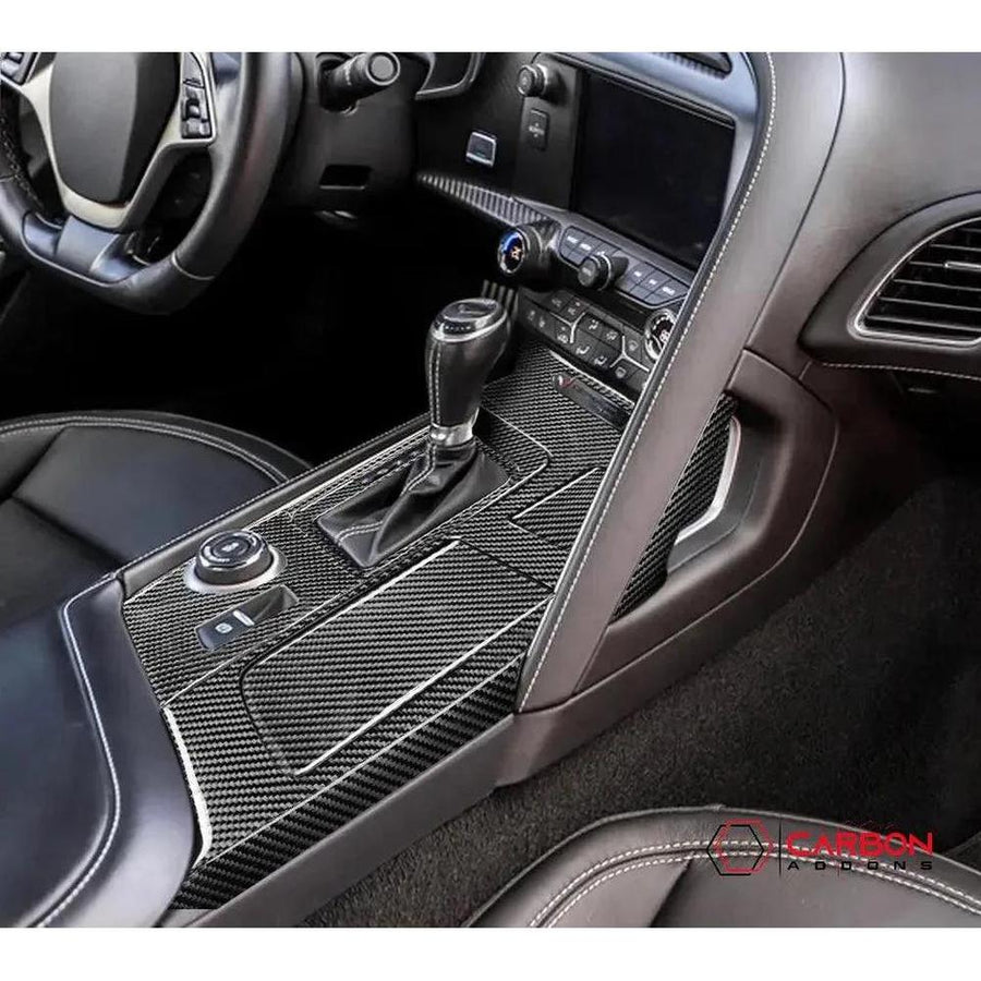 C7 Corvette 2014-2019 Center Console Carbon Fiber Overlay