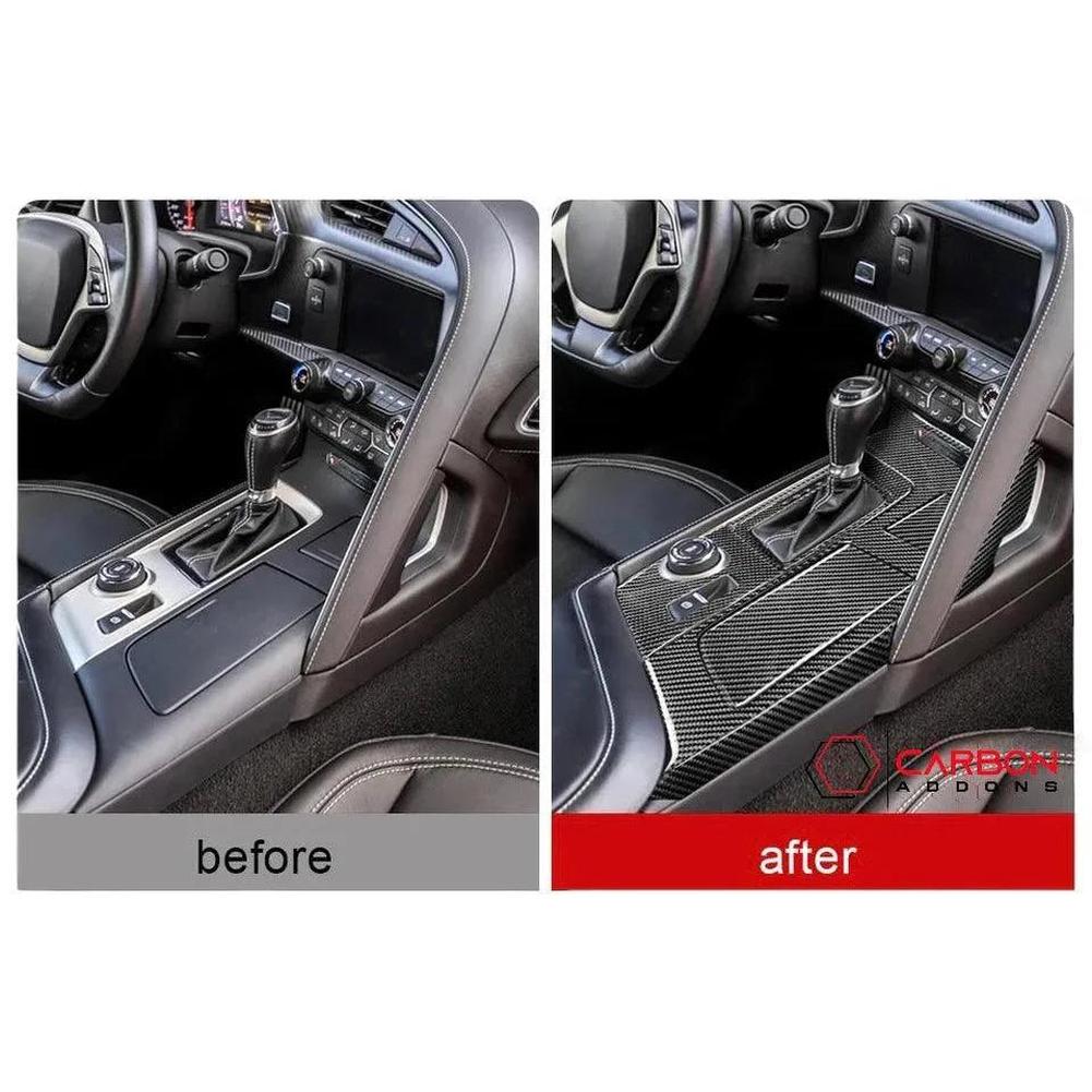 C7 Corvette 2014-2019 Center Console Carbon Fiber Overlay