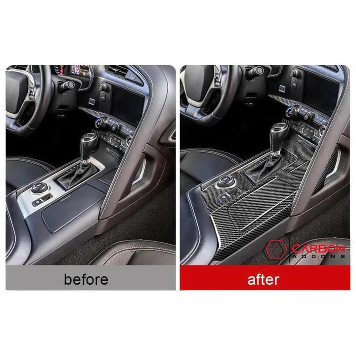 C7 Corvette 2014-2019 Center Console Carbon Fiber Overlay