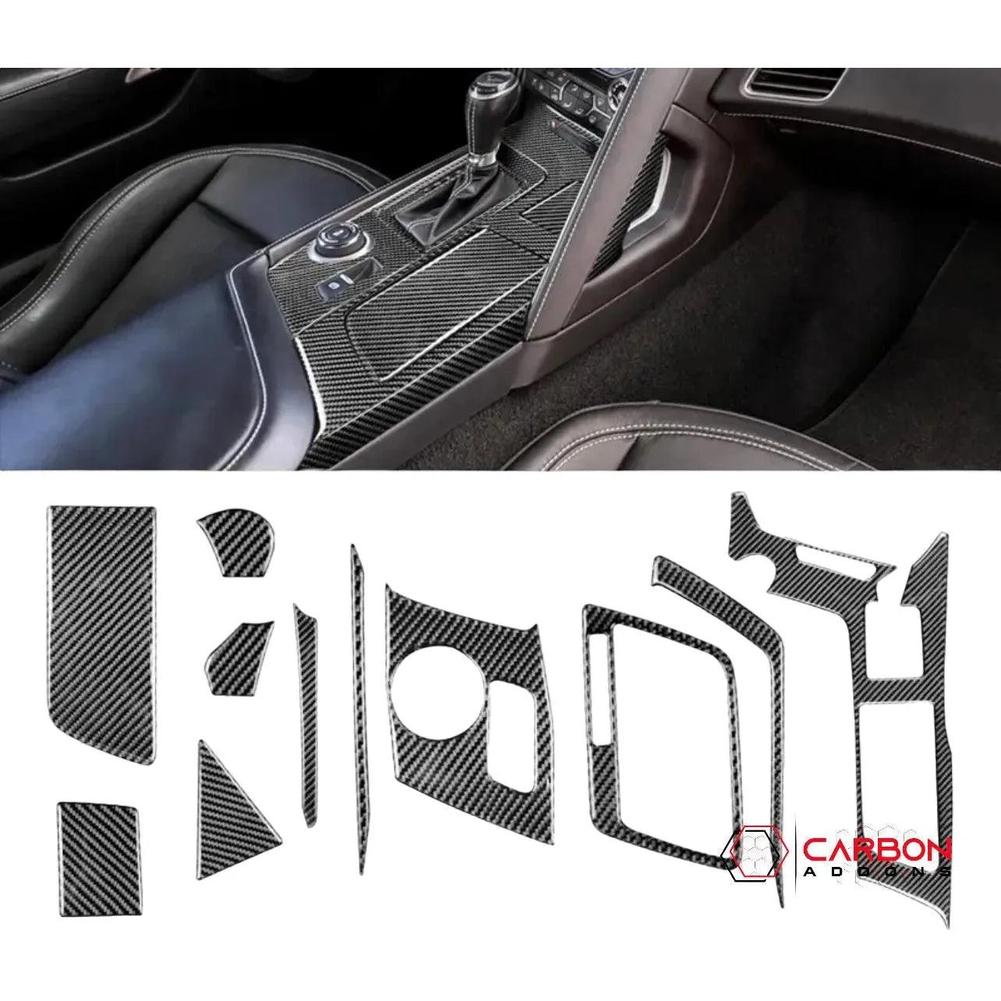 C7 Corvette 2014-2019 Center Console Carbon Fiber Overlay