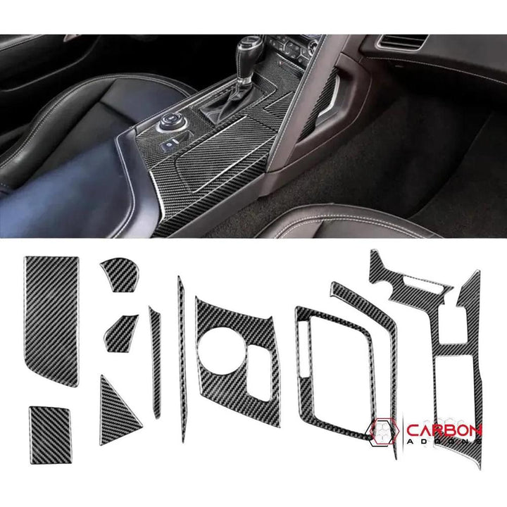 C7 Corvette 2014-2019 Center Console Carbon Fiber Overlay