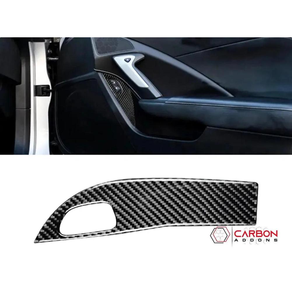 C7 Corvette 2014-2019 Door Panel Trim Carbon Fiber Overlay