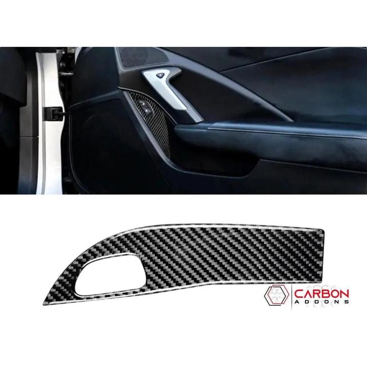 C7 Corvette 2014-2019 Door Panel Trim Carbon Fiber Overlay
