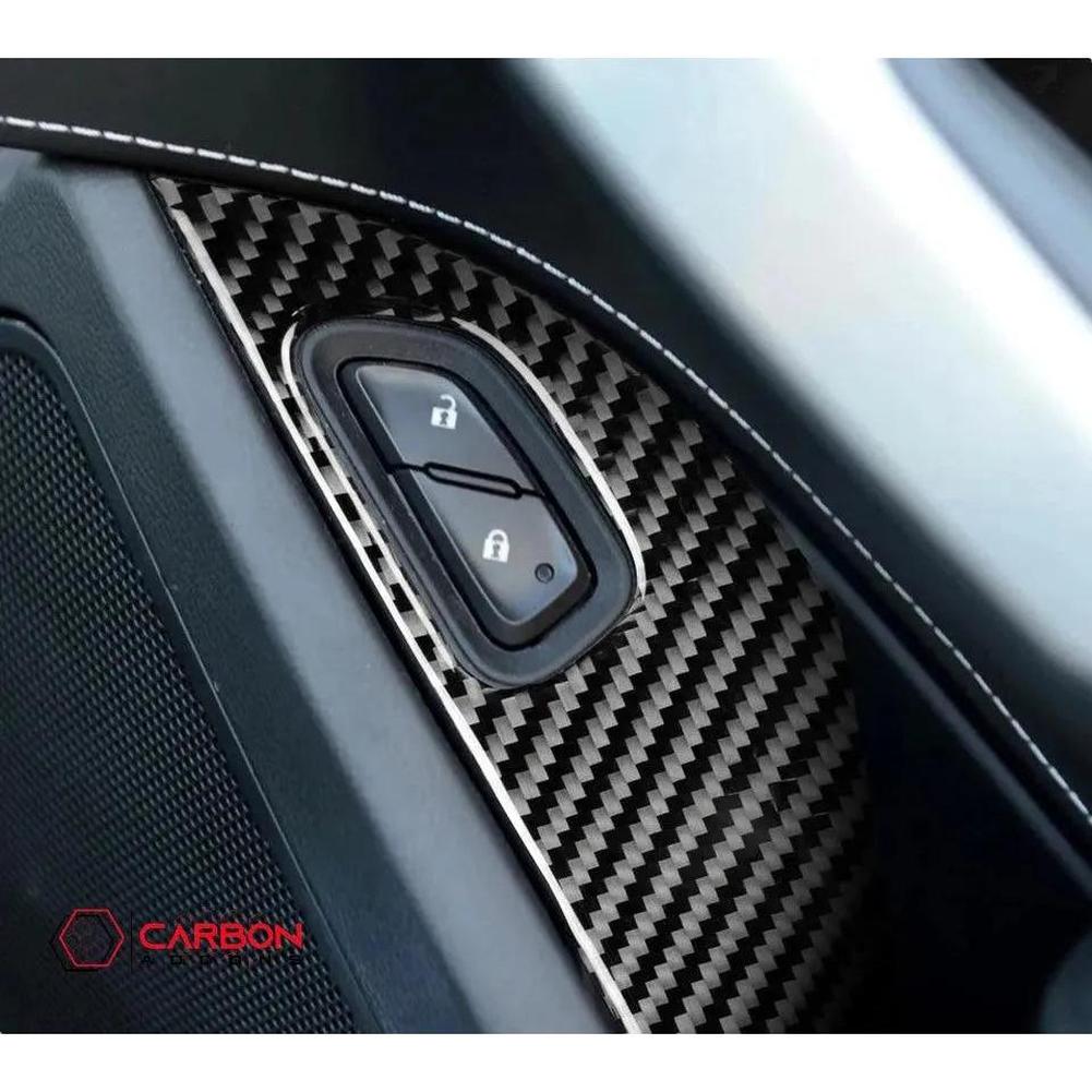 C7 Corvette 2014-2019 Door Panel Trim Carbon Fiber Overlay