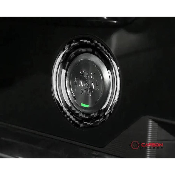 C8 2020+ Chevy Corvette Start Stop Button Carbon Fiber Surround Trim Cover