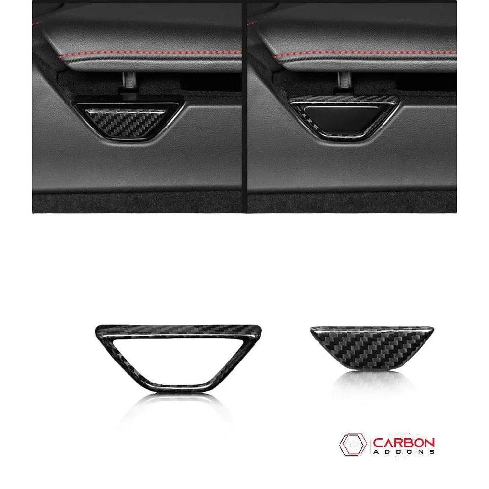C8 Corvette Carbon Fiber Arm Rest Button & trim Cover