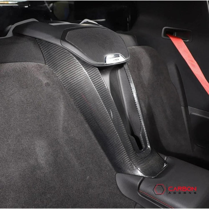 C8 Corvette Carbon Fiber Waterfall Panel Trim Cover