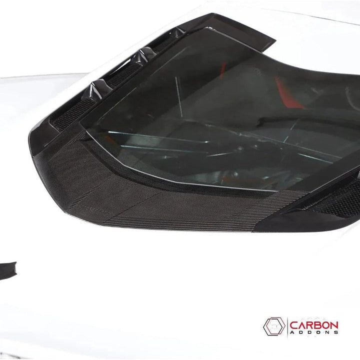 C8 Corvette Exterior Rear Lower Window Carbon Fiber Replacement Trim