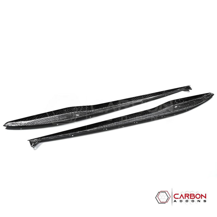 C8 Corvette Z06 & E-Ray DRY Carbon Fiber Side Skirts | 2023–2024 Real Dry Carbon OEM Fit