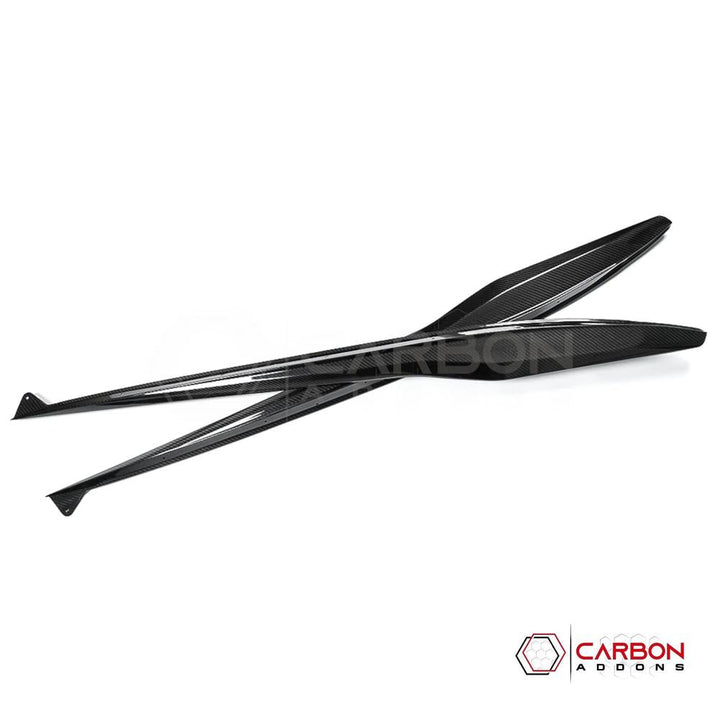 C8 Corvette Z06 & E-Ray DRY Carbon Fiber Side Skirts | 2023–2024 Real Dry Carbon OEM Fit