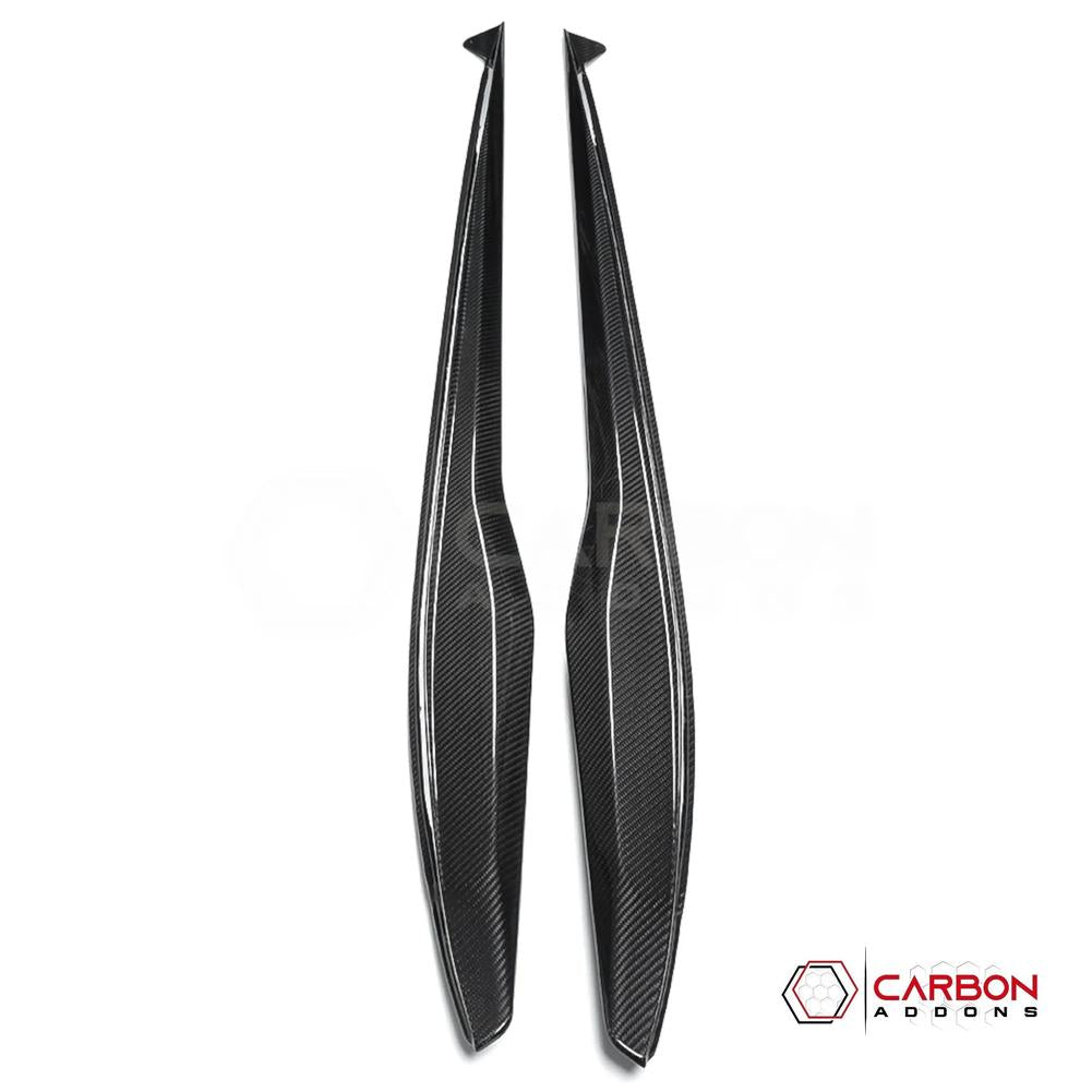 C8 Corvette Z06 & E-Ray DRY Carbon Fiber Side Skirts | 2023–2024 Real Dry Carbon OEM Fit