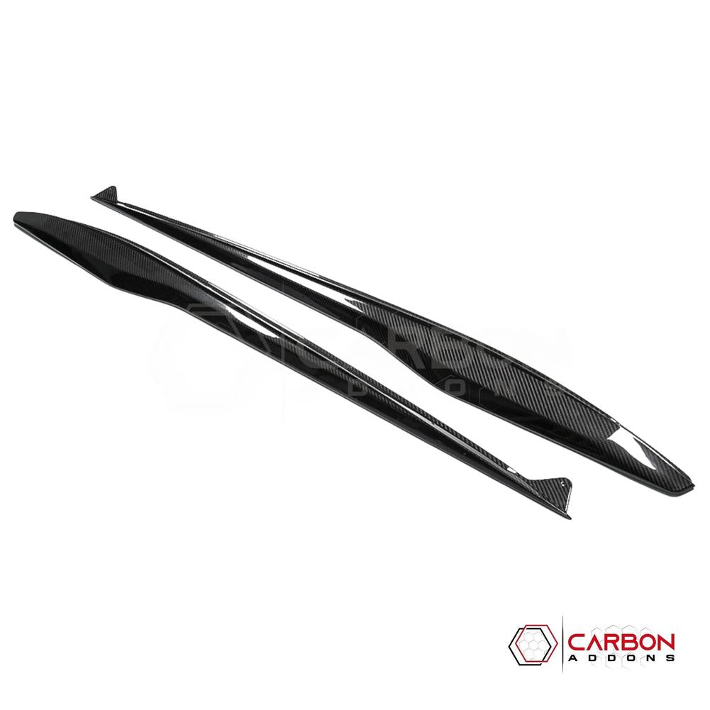 C8 Corvette Z06 & E-Ray DRY Carbon Fiber Side Skirts | 2023–2024 Real Dry Carbon OEM Fit