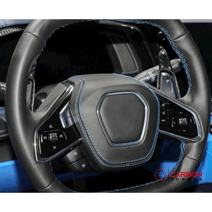 C8 Corvette Carbon Fiber Steering Wheel Paddle Shifter Extension