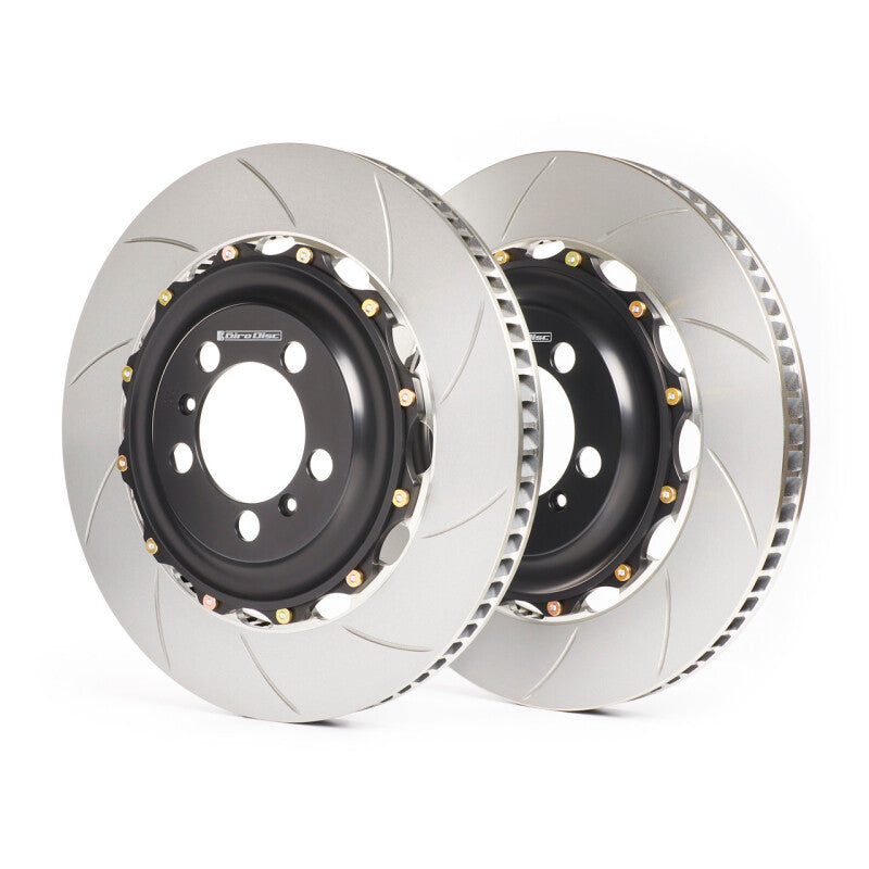 GiroDisc Slotted Front Rotors for Chevrolet Corvette Z06 (C8, 2020+), Factory Iron Rotors Compatibility