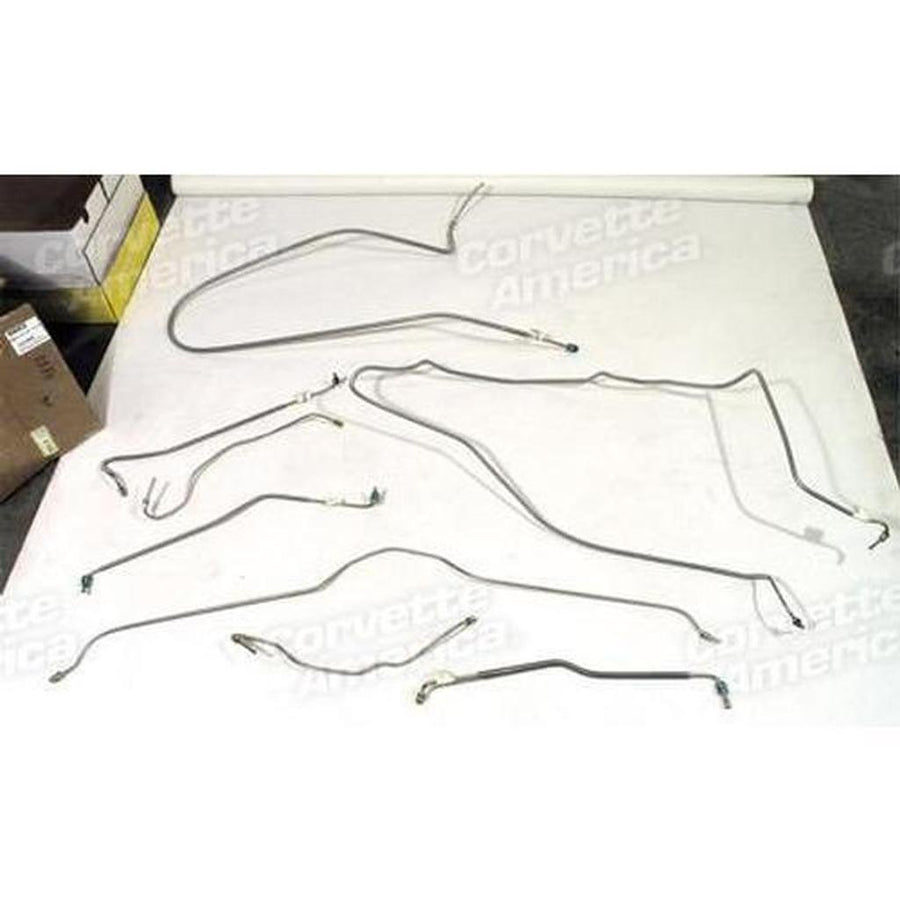 1974 Corvette C3 Brake Line Set - Stainless Steel W/Power Brake