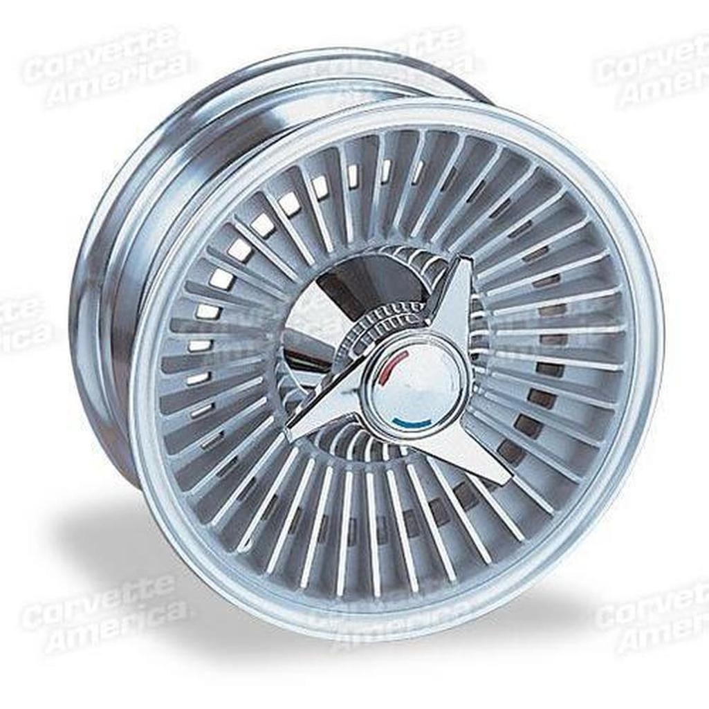 C2 1963-1964 Corvette Direct-Bolt Knockoff Wheel Set - Replica Style - Complete