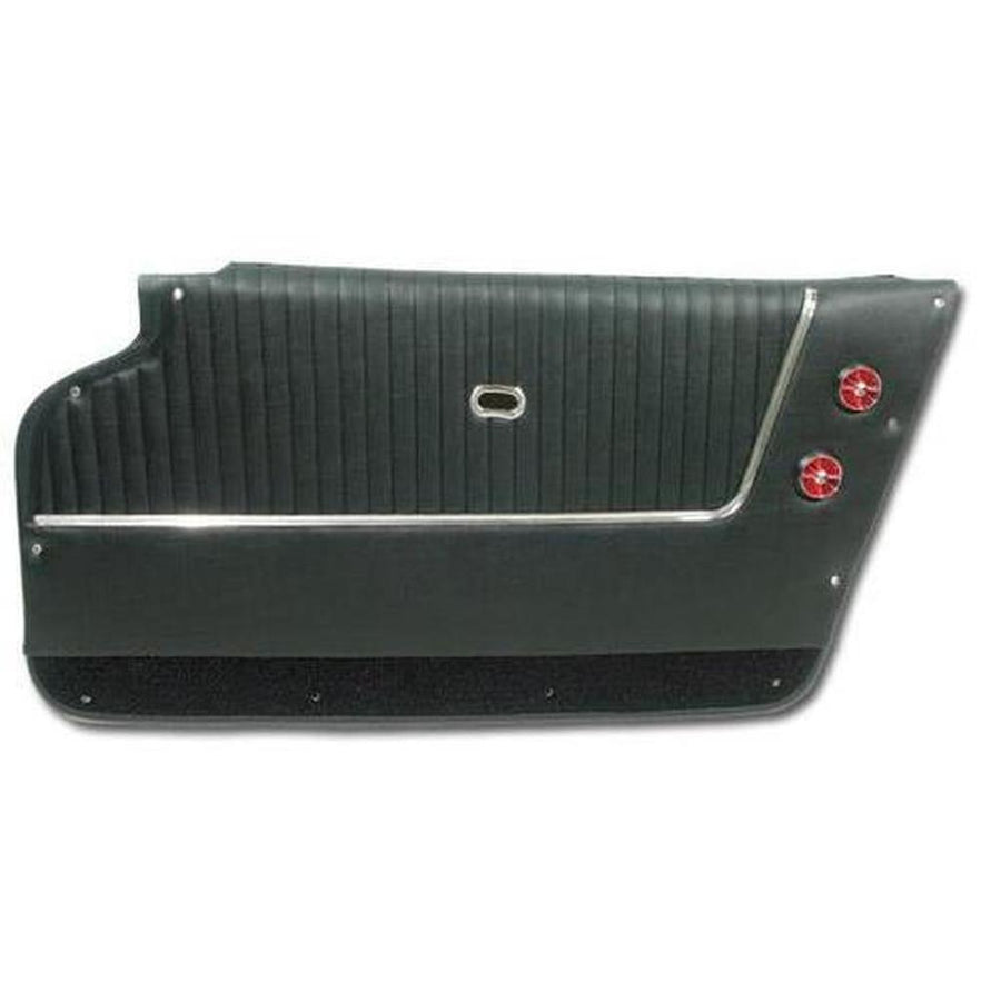 Corvette Door Panels. Black - Coupe - With Trim: 1963-1964
