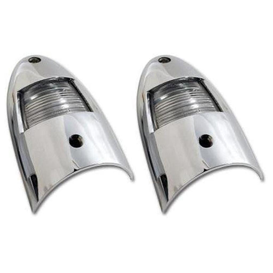 Corvette License Lights. W/Fasteners.: 1956-1957