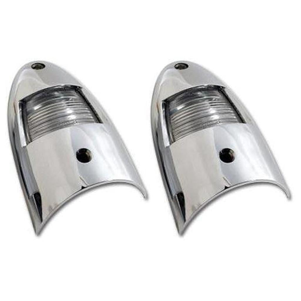 Corvette License Lights. W/Fasteners.: 1956-1957