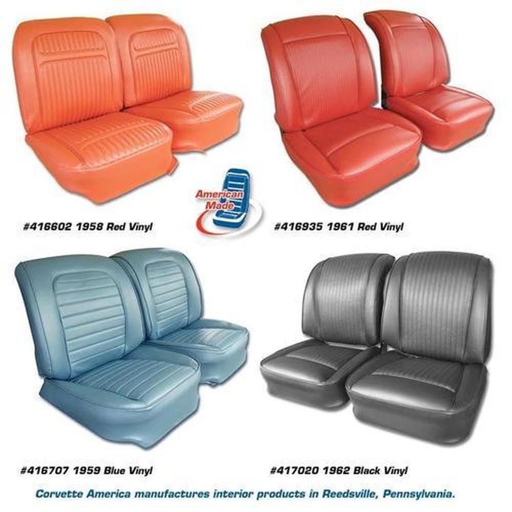 Corvette Vinyl Seat Covers. Blue: 1960