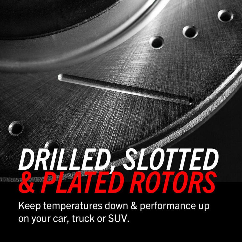 Corvette C8 Power Stop Front Evolution Drilled & Slotted Rotor - Pair Z51 2020-2024