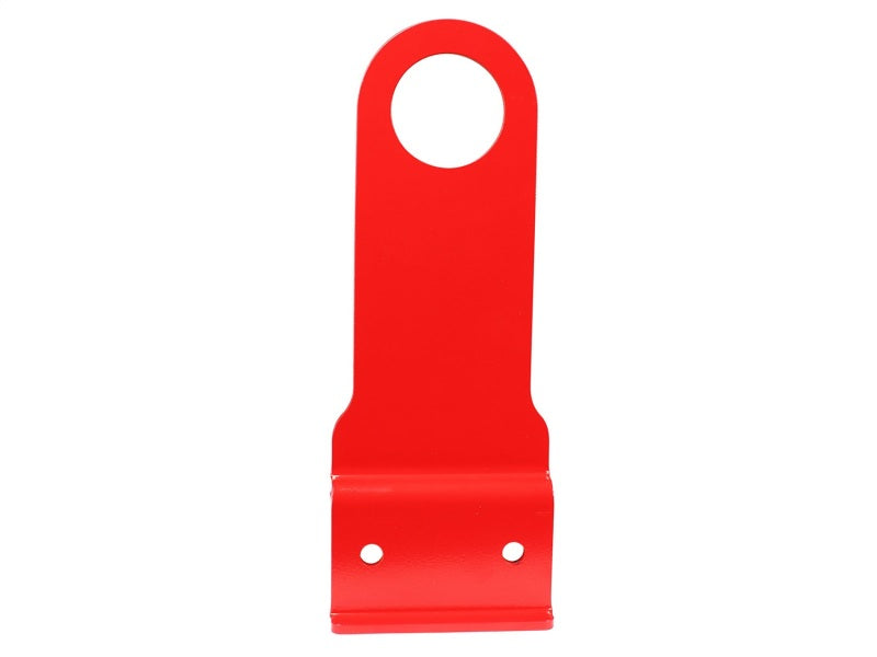 aFe Control Front Tow Hook for Chevrolet Corvette C6 2005-2013 – Red Powder Coat, Laser Cut Steel