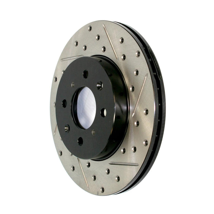 Corvette C7 Stingray StopTech Slotted & Drilled Front Right Rotor Non Z51 2014-2019