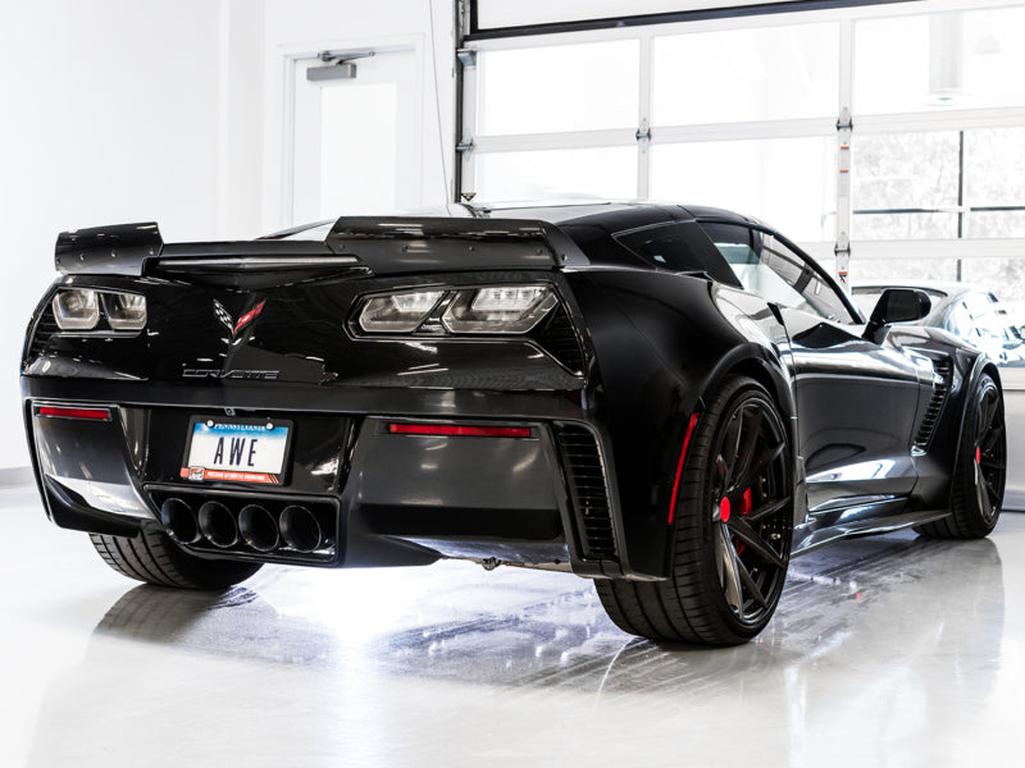 AWE Tuning 14-19 Chevy Corvette C7 Z06/ZR1 Track Edition Axle-Back Exhaust with Diamond Black Tips