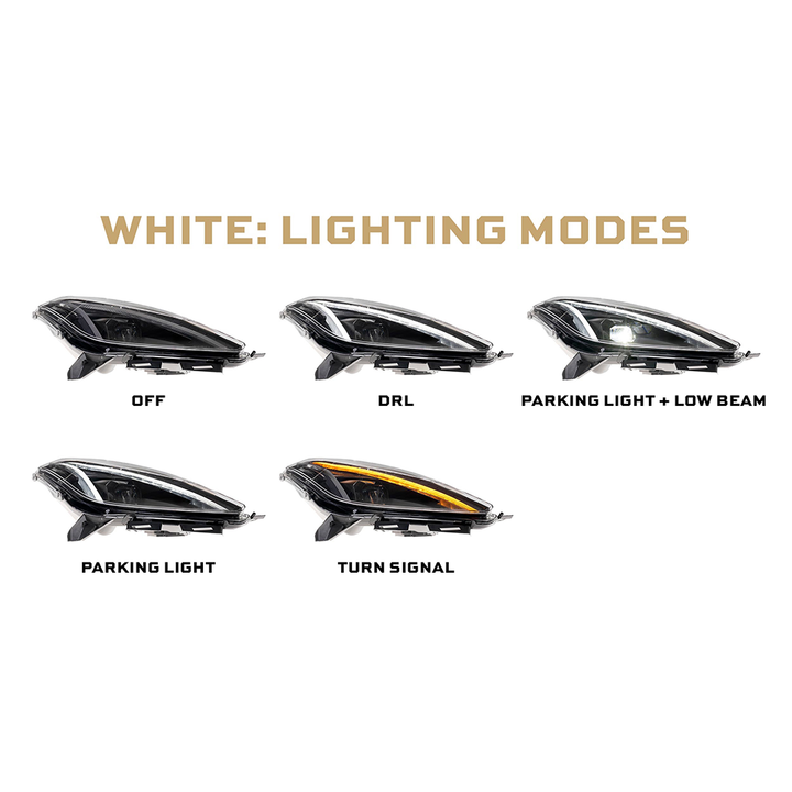 Corvette Headlight - Morimoto C7 Xb Gen 2 Led Headlights : 2014 - 2019 C7, Z06, Grand Sport & ZR1