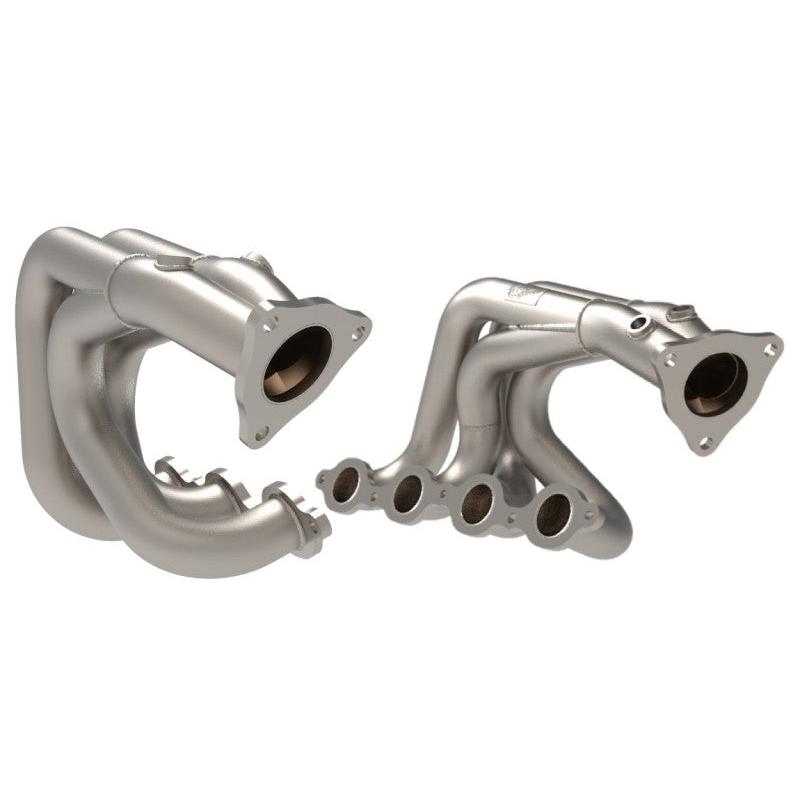 Corvette C8 6.2L V8 aFe Twisted 304SS Header- Titanium Ceramic Coated 2020-2025