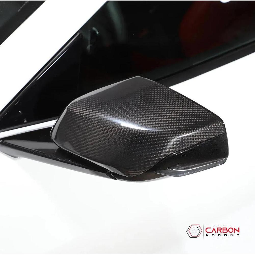 C8 Corvette Exterior Carbon Fiber Mirror Cap Direct Replacement ...