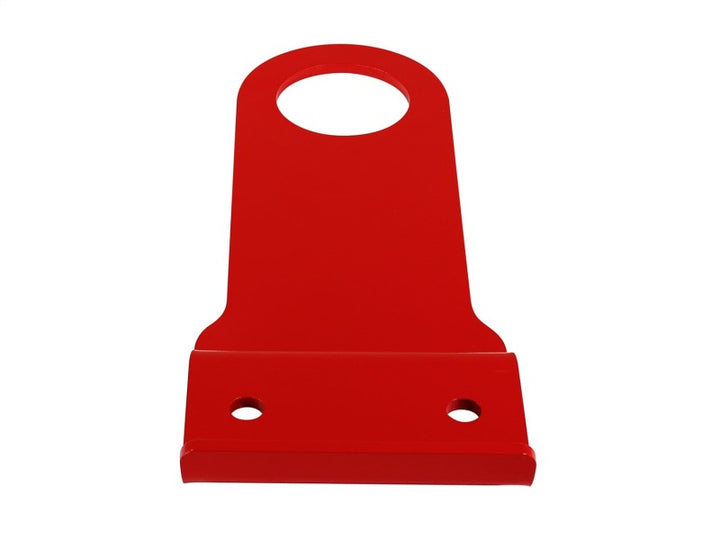 aFe Control Front Tow Hook for Chevrolet Corvette C6 2005-2013 – Red Powder Coat, Laser Cut Steel