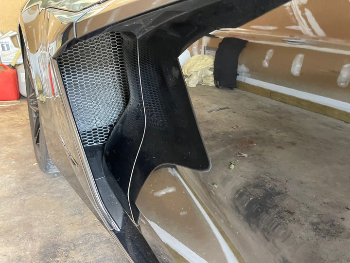 C8 Z06 and E-Ray Corvette 2023+ ABS BLACK SIDE INTAKE Mesh Grille