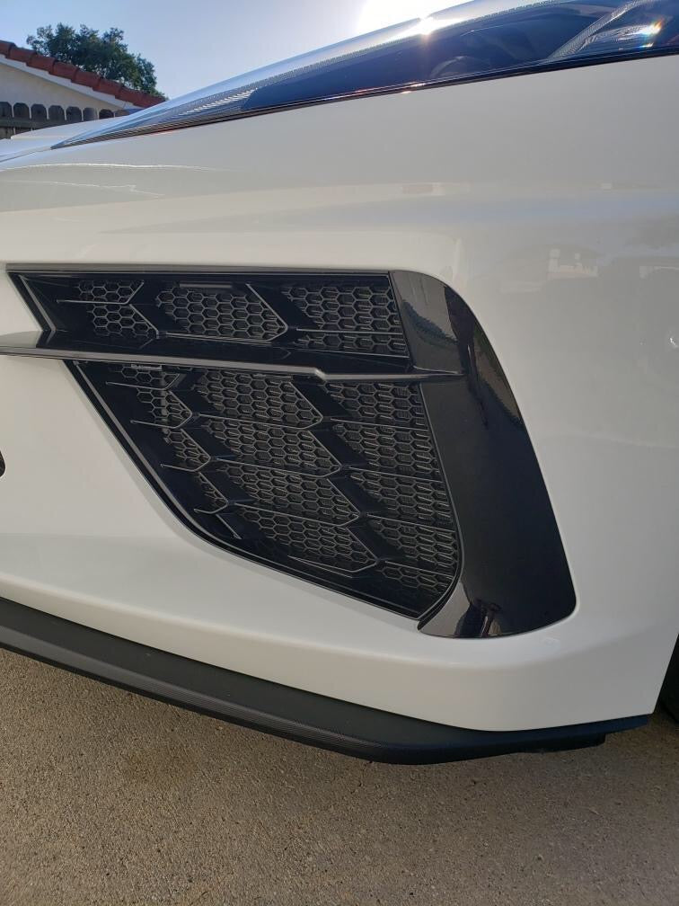 C8 Stingray Corvette 2020 - 2026 HEXAGON ABS Plastic Radiator Grille Screens