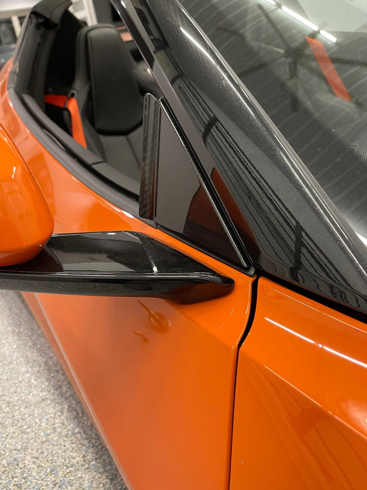 C8 Corvette 2020 - 2026 Carbon Fiber Wind Diffuser - Anti-Buffeting Insert